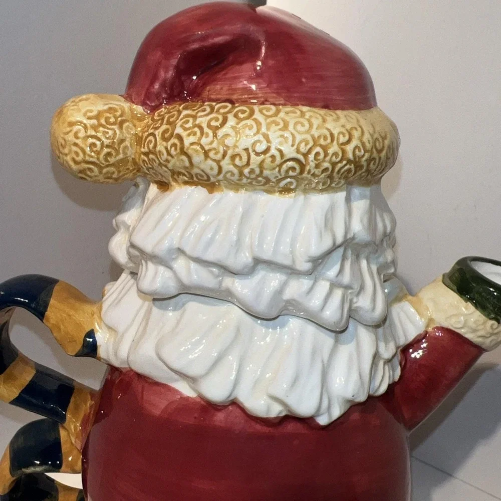 Santa Claus‎ Tea For One Set Ceramic Teapot and Mug Christmas Holiday Decor